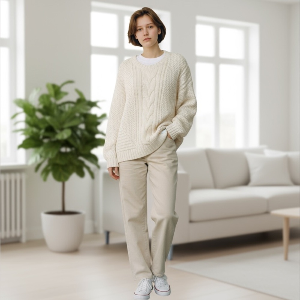 Cozy Thread Sweater cardigan Stretchy Comfotable Warm Outerwear Fall Attire